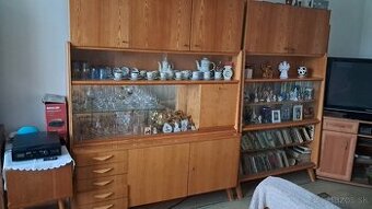 Retro  obývacia stena  + nadstavce