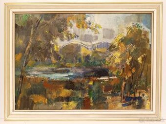 Obraz Jana Lieblová, Orava 1981, olej 60x80