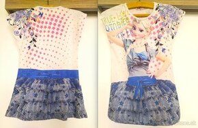 Predám 12x dievč. šaty +1 tričko +9 legín +2x pančušky