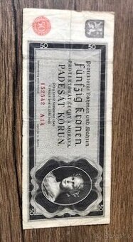 Bankovky PROTEKTORÁT a ČSR 2