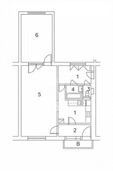 Na predaj – 2-izbový byt v pôvodnom stave