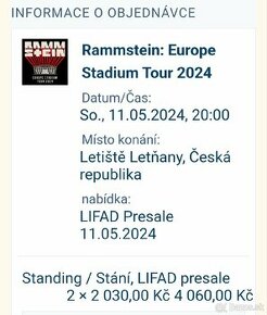 Rammstein Praha 11.5.2024