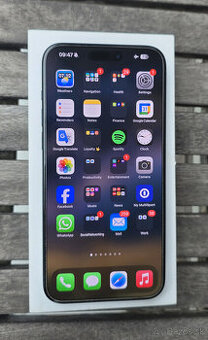 Predam Iphone 15 PRO MAX 256 GB modrý titán, záruka