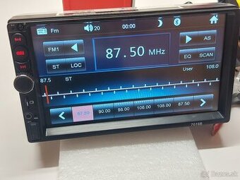 2DIN AUTORADIO -7" Dotykové-4x60W - /BT/USB/SD/AUX - MENU C