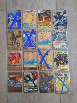 Kovová Pokémon karta