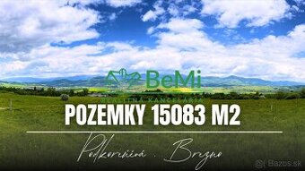 Pozemky Brezno-Podkoreňová 15083 m2 s perspektívou a krásnym
