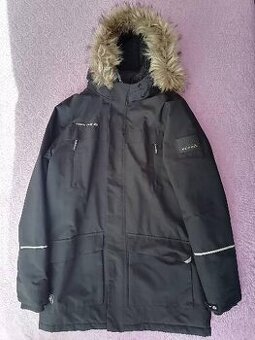 Chlapčenská čierna zimná nepremokavá bunda