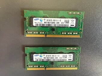 Predám pamäte Samsung 4GB (2x2GB) DDR3-1333 SO-DIMM