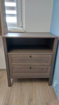 Prebaľovací pult, komoda IKEA Sundvik v hnedej farbe