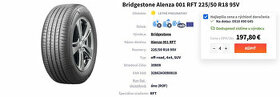 Bridgestone Alenza 001 RFT 225/50 R18 95V