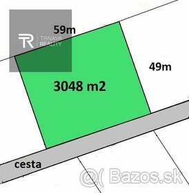TRNAVA REALITY  - priemyselný pozemok, 3048 m2, Trnava - pri