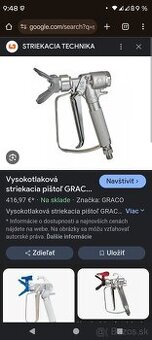 Striekacia pištoľ graco