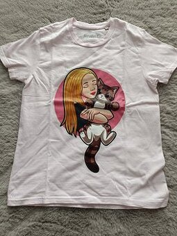 Tričko originál Fizi style Anetka a kocourek