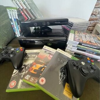 V cene Xbox 360, ovládače,Kinect a hry