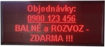 VEĽKÁ PROGRAMOVATEĽNÁ SVETELNÁ REKLAMA LED PANEL DISPLEJ