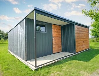 Plechová garáž 6x5,9 m