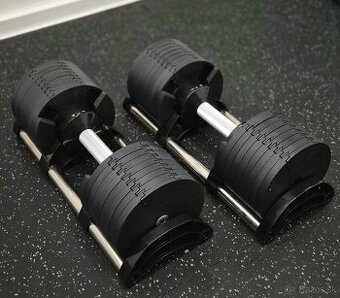 Nastaviteľné činky 2-32kg zmena po 2kg, black