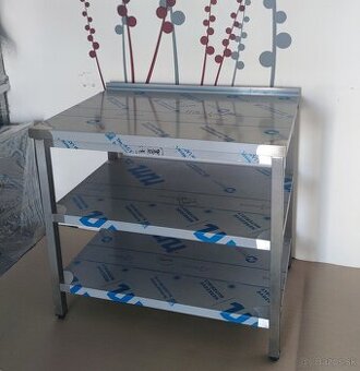 Gastro nerezové, kuchynské pracovné stoly, nerez