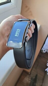 Nový Hugo Boss čierny pánsky opasok