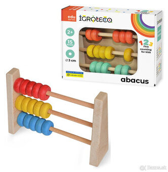 Drevené počítadlo pre najmenších, nové, nerozbalené