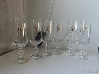 6 pohárov na šampanské