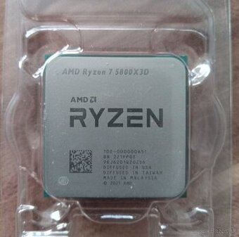 AMD Ryzen 7 5800X3D, 8C/16T, 96MB 3D cache