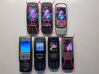 NOKIA 7230 - 6280 - 2680s - 2220s - 6500s Výsúvačky 2x 6680