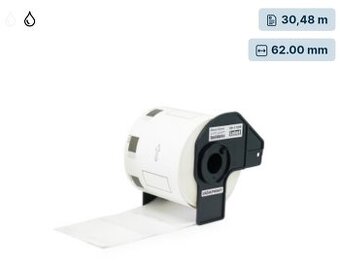 Nove rolky BROTHER DK-22205 62mm, dlzka 30,48 m.