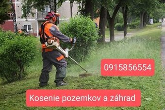 Ponúkam kosenie záhrad a pozemkov