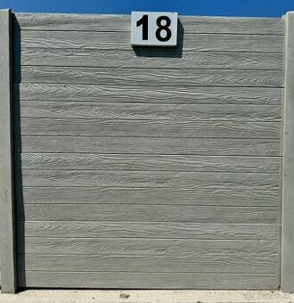 Predám betónové platne na stavbu plotu