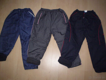 Zateplene hrube nohavice, oteplovačky v. 122/128