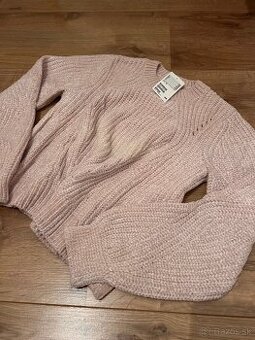 Bledoružový jemný pulover - s visačkou