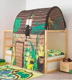 Baldachyn IKEA na Kura postel