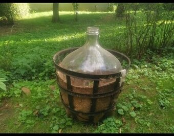 sklenený demižon 50l