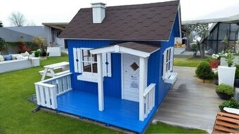 Detský drevený domček OTTO – veľký záhradný domček pre deti