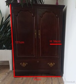 Predám skrinku, knižnicu a písací stôl