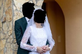 Predám nádherné svadobné šaty s doplnkami