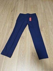 Pánske elegantné nohavice - bledo modré - 1