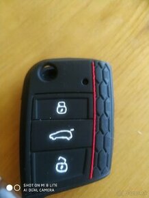 Silikónový obal na kľúč čierny škoda Seat  Audi Volkswagen