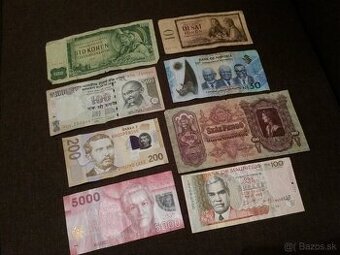 Stare bankovky 8ks