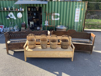 starožitné ľudové lavice