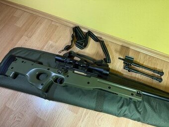 Airsoft sniper L96 (MB01C) + puškohľad + dvojnožka - OD
