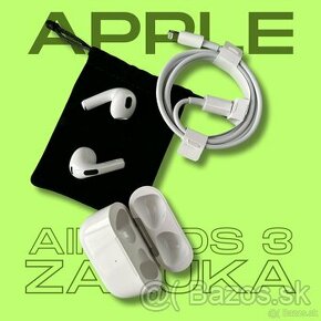 Apple AirPods 3. Generácie - TOP STAV - ZÁRUKA - 1