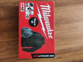 MILWAUKEE M12™ Vyhrievaná mikina s kapucňou "M" - čierna