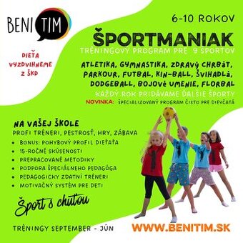 Tréner/ka všestrannej športovej prípravy detí-Rača / Vrakuňa
