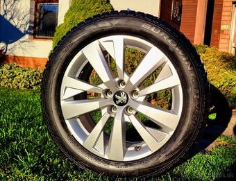 alu R17 5x108 orig. Peugeot, zimné pneu 215/55 (215/65)