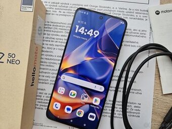 Motorola Edge 50 Neo,8GB/256 GB,sivy,ako novy,zaruka
