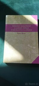 Predám knihu Moderný manažment a ľudské zdroje v sociálnych - 1