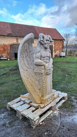 Kamenná socha Anjel - Diabol  140 cm