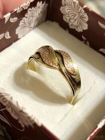 Damsky zlatý prsten 14kt zlato